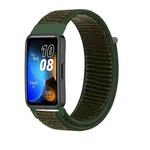 For Huawei Watch Band 9 / 9 NFC Nylon Loop Hook and Loop Fastener Watch Band(Army Green)