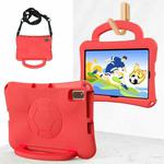 For Lenovo Tab M10 Plus TB-X606F 10.3 Handle Football Shaped EVA Shockproof Tablet Case(Red)