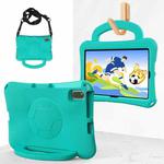 For Lenovo Tab M10 Plus TB-X606F 10.3 Handle Football Shaped EVA Shockproof Tablet Case(Mint Green)