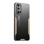 For Honor 30 Pro Blade Series TPU Hybrid Metal Phone Case(Gold)