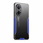 For Honor 50 SE Blade Series TPU Hybrid Metal Phone Case(Blue)