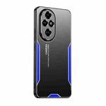 For Honor 200 Pro Blade Series TPU Hybrid Metal Phone Case(Blue)