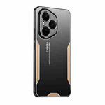 For Honor 400 Pro Global Blade Series TPU Hybrid Metal Phone Case(Gold)