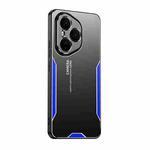For Honor 400 Pro Global Blade Series TPU Hybrid Metal Phone Case(Blue)