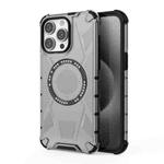 For iPhone 15 Pro Max MagSafe Armor Holder PC Hybrid TPU Phone Case(Black)
