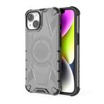 For iPhone 14 Armor Holder PC Hybrid TPU Phone Case(Black)