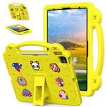 For iPad Pro 13 2024 Handle Kickstand Children EVA Shockproof Tablet Case(Yellow)