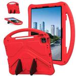 For iPad Pro 13 2024 EVA Shockproof Tablet Case with Holder(Red)