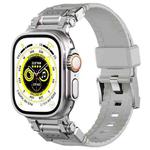 For Apple Watch Series 6 44mm Silicone Armor Mecha Head Watch Band(Starlight)