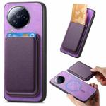 For Xiaomi Civi 3 5G Retro Magsafe Card Bag PU Back Cover Phone Case(Purple)