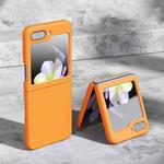 For Samsung Galaxy Z Flip6 5G Skin Feeling Folding Shockproof Phone Case(Orange)