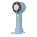 WX-633 Summer Handheld Fan 3 Speeds Semiconductor Cold Compress Desk Fan(Baby Blue)