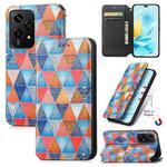 For Honor 200 Lite Global CaseNeo Colorful Magnetic Leather Phone Case(Rhombus Mandala)