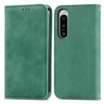 For Sony Xperia 5 VI Retro Skin Feel Magnetic Leather Phone Case(Green)