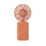 F458 With Neck Rope Summer 3 Speeds Adjustable Foldable Mini Handheld Fan(Orange)