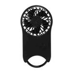 F12 3 Wind Speed Outdoor Summer Cooling Fan Hanging Buckle Mini Handheld Fan(Black)