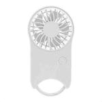 F12 3 Wind Speed Outdoor Summer Cooling Fan Hanging Buckle Mini Handheld Fan(White)