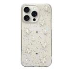 For iPhone 15 Pro Glitter Pearl Butterfly TPU Phone Case(Pearl Butterfly)