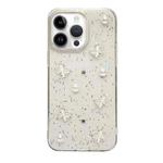 For iPhone 13 Pro Max Glitter Pearl Butterfly TPU Phone Case(Pearl Butterfly)