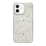 For iPhone  12 Glitter Pearl Butterfly TPU Phone Case(Pearl Butterfly)