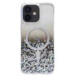 For iPhone  11 Gradient Glitter MagSafe PC Hybrid TPU Phone Case(Gradient Black)