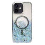 For iPhone  11 Gradient Glitter MagSafe PC Hybrid TPU Phone Case(Gradient Blue)