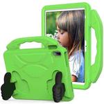 For iPad Air 11 2024 Children EVA Shockproof Tablet Case with Thumb Bracket(Green)