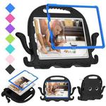 For iPad Air 11 2024 Octopus Style EVA Hybrid PC Shockproof Tablet Case with Strap(Black)