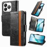 For ZTE Blade A75 4G CaseNeo Splicing Dual Magnetic Buckle Leather Phone Case(Black)