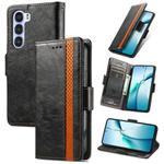 For ZTE Nubia S 5G CaseNeo Splicing Dual Magnetic Buckle Leather Phone Case(Black)