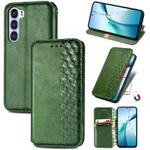 For ZTE Nubia S 5G Cubic Grid Pressed Magnetic Leather Phone Case(Green)