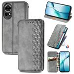 For Huawei nova 13 Cubic Grid Pressed Magnetic Leather Phone Case(Gray)