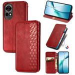 For Huawei nova 13 Cubic Grid Pressed Magnetic Leather Phone Case(Red)