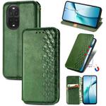 For Huawei nova 13 Pro Cubic Grid Pressed Magnetic Leather Phone Case(Green)