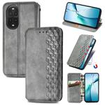 For Huawei nova 13 Pro Cubic Grid Pressed Magnetic Leather Phone Case(Gray)