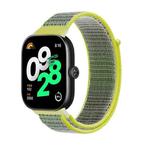 For Rendmi Watch 4 Nylon Loop Hook And Loop Fastener Watch Band(Bright Yellow)