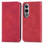 For OnePlus Nord CE4 Retro Skin Feel Magnetic Flip Leather Phone Case(Red)