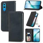 For OnePlus CE 4 Lite Retro Skin Feel Magnetic Flip Leather Phone Case(Black)