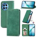 For OnePlus Ace 3 Pro Retro Skin Feel Magnetic Flip Leather Phone Case(Green)