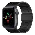 For Apple Watch Series 5 44mm Norman Buckle Stainless Steel Watch Band(Black)