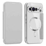 For Google Pixel 10 Pro XL Shield MagSafe RFID Anti-theft Leather Phone Case(Grey)