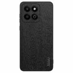 For Honor Play 60 Plus Tree Bark Leather Shockproof Phone Case(Black)