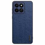 For Honor Play 60 Plus Tree Bark Leather Shockproof Phone Case(Blue)