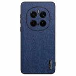 For Honor Magic 7Pro Tree Bark Leather Shockproof Phone Case(Blue)