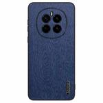 For Honor Magic 7 Tree Bark Leather Shockproof Phone Case(Blue)