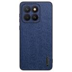 For Honor X8c Tree Bark Leather Shockproof Phone Case(Blue)