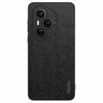 For Honor 400 Pro Global 160.8mm Tree Bark Leather Shockproof Phone Case(Black)