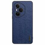 For Honor 400 Pro Global 160.8mm Tree Bark Leather Shockproof Phone Case(Blue)