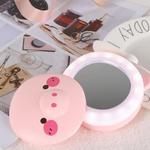 Multi-Function Cartoon Portable Three-In-One Mini USB Small Fan，Style Random Delivery(Pink)