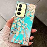 For Samsung Galaxy A15 5G Electroplating Laser Flower Texture TPU Phone Case(Pear Blossom  AH17)